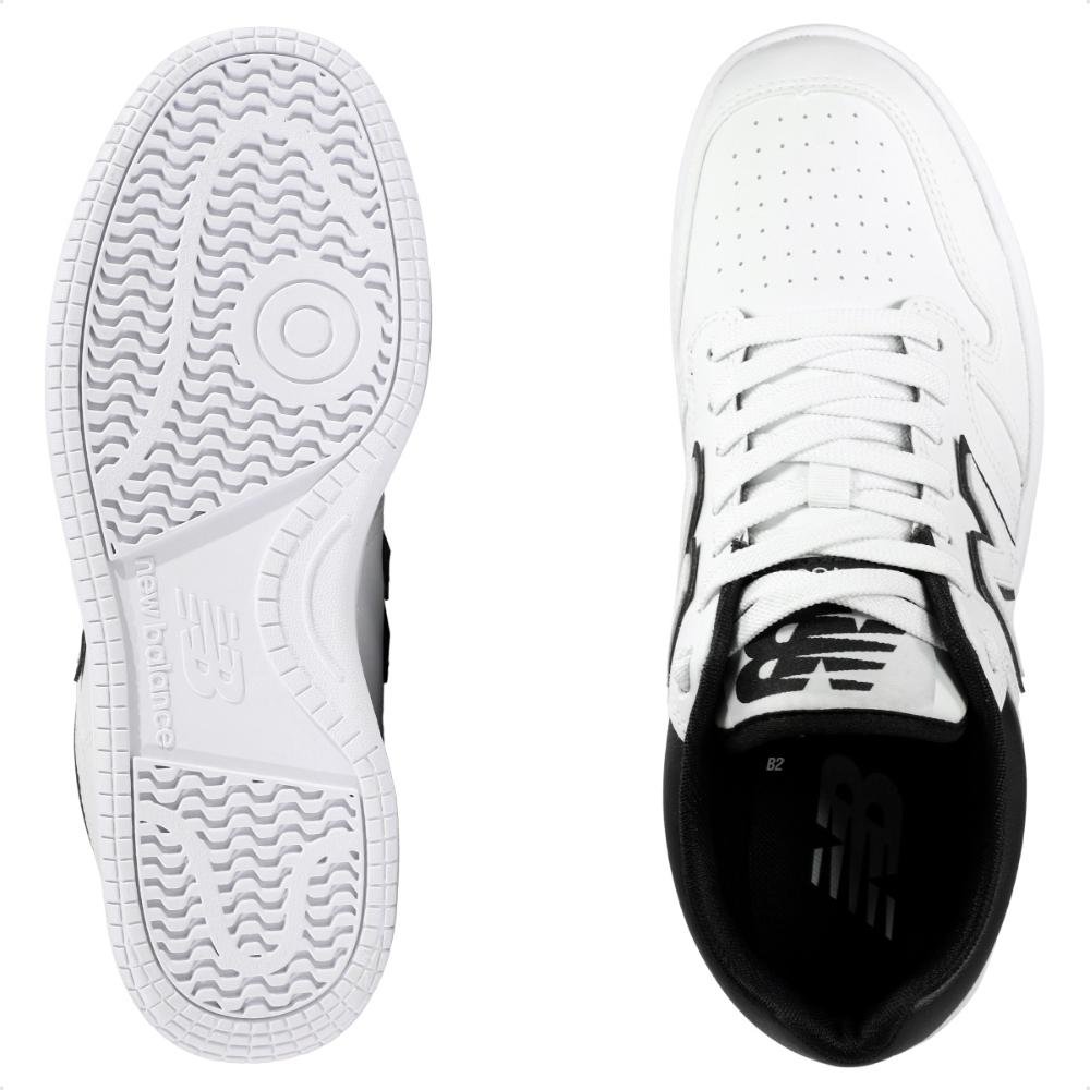 Tênis New Balance Casual 480 Low Unissex  Branco/Preto 6