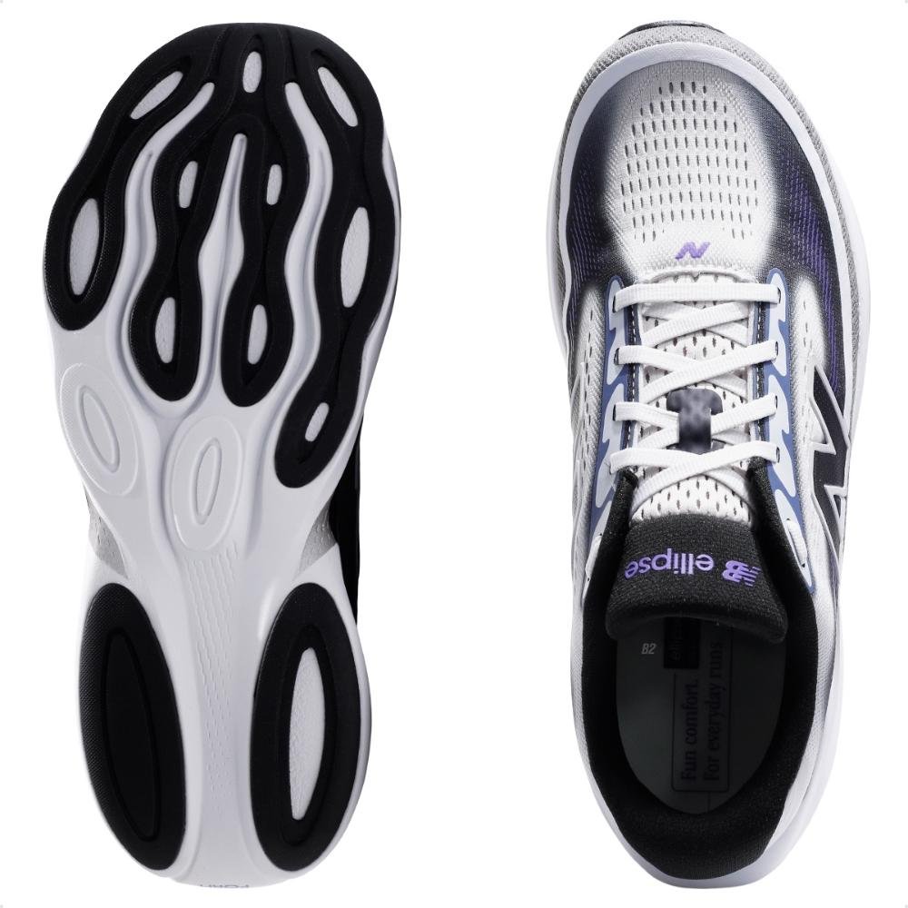 Tênis New Balance de Corrida Fresh Foam Ellipse Masculino Cinza/Roxo 6