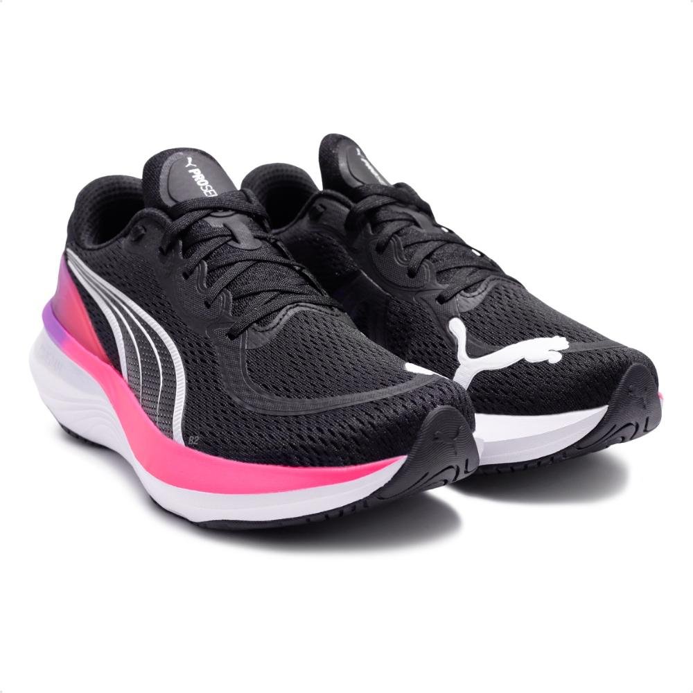 Tênis Puma de Corrida Scend Pro 2 Feminino Preto/Rosa 3