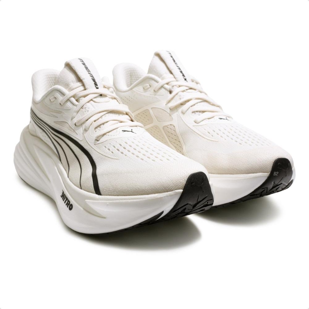 Tênis Puma de Corrida Magmax Nitro 2 Masculino  Bege/Preto 3