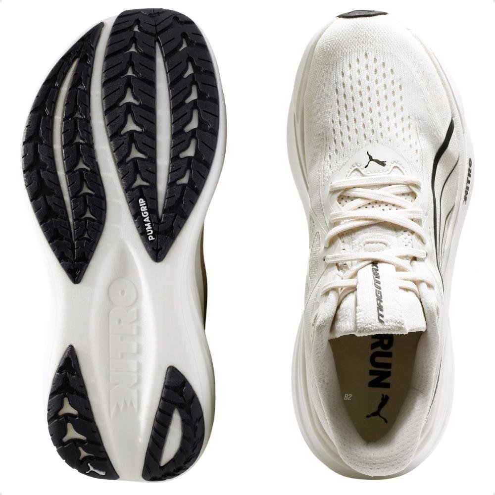 Tênis Puma de Corrida Magmax Nitro 2 Masculino  Bege/Preto 5
