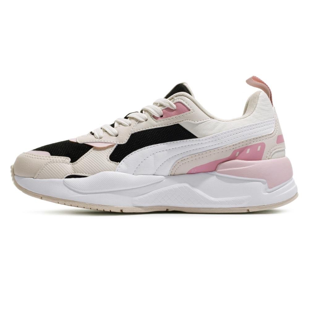 Tênis Puma X-Ray 3 Feminino Bege/Rosa 2