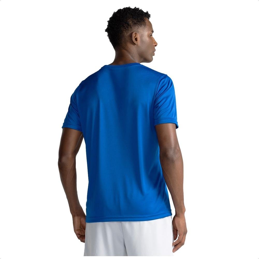 Camiseta Puma Essentials Logo Poly Tee Masculina Azul 2