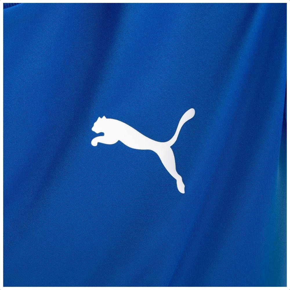 Camiseta Puma Essentials Logo Poly Tee Masculina Azul 3