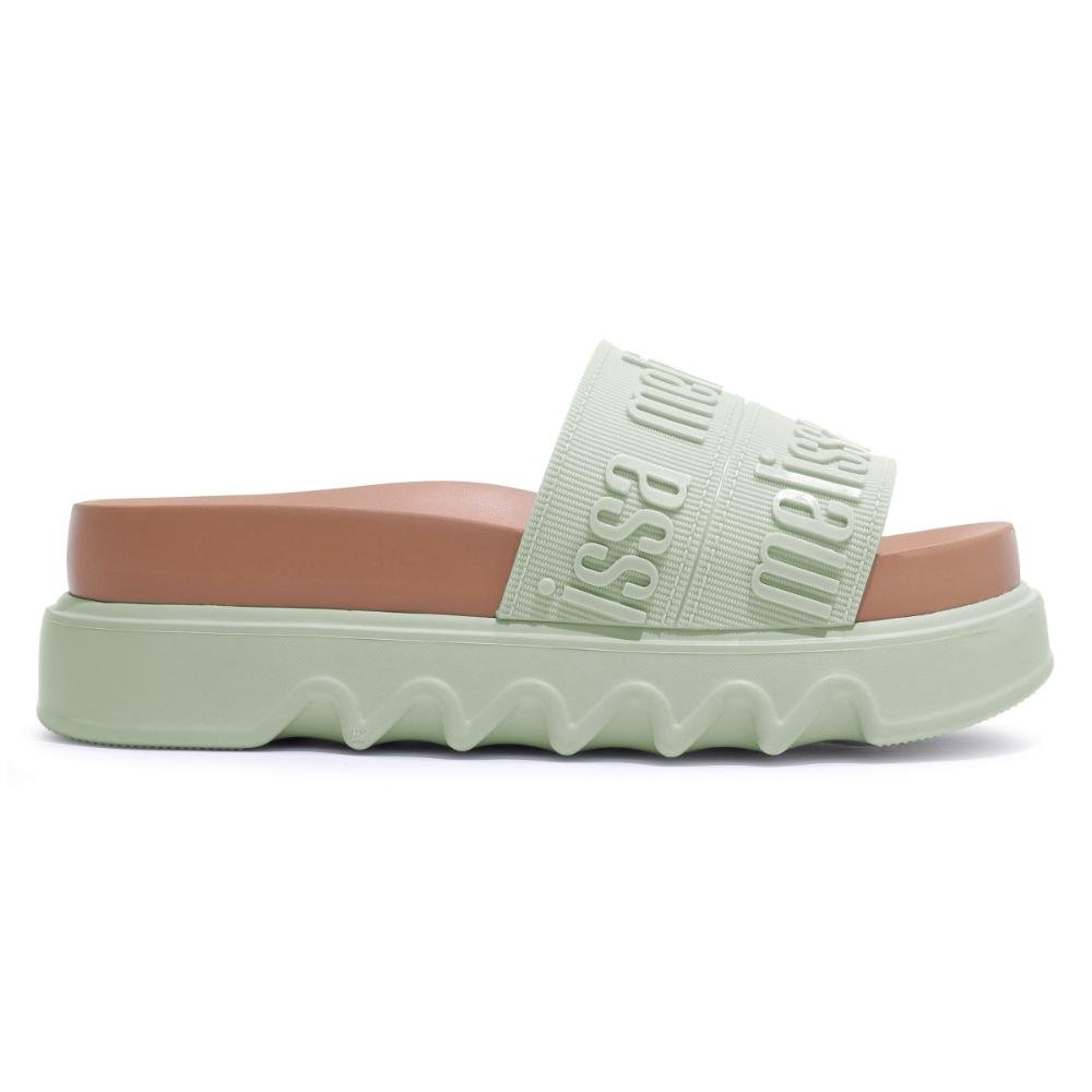 Sandália Melissa Cozy Slide M-Lover Bold Platform Verde/Marrom 2