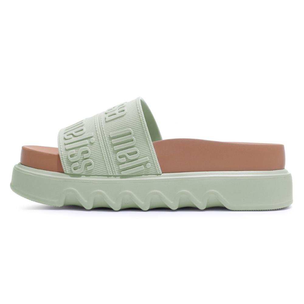 Sandália Melissa Cozy Slide M-Lover Bold Platform Verde/Marrom 3