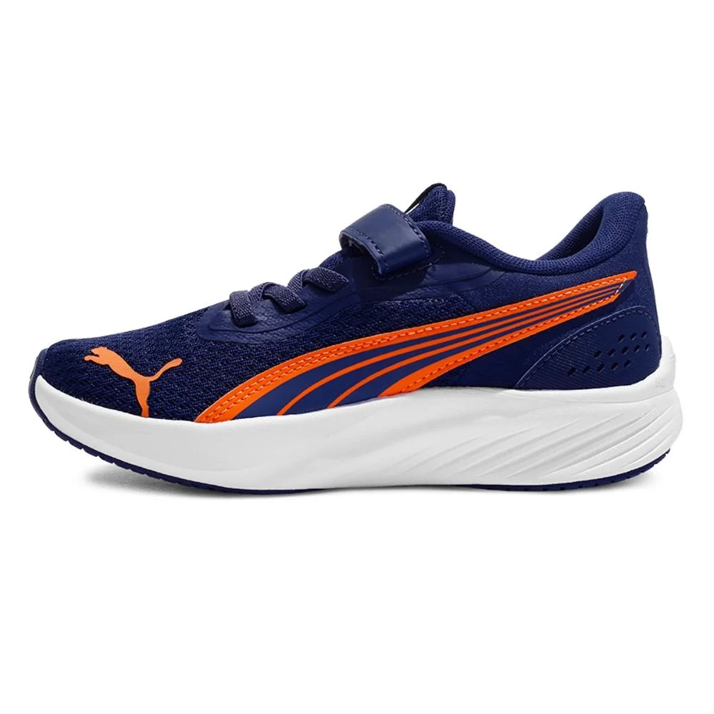 Tênis Puma Pounce Lite Infantil Azul Martinho/Laranja 2