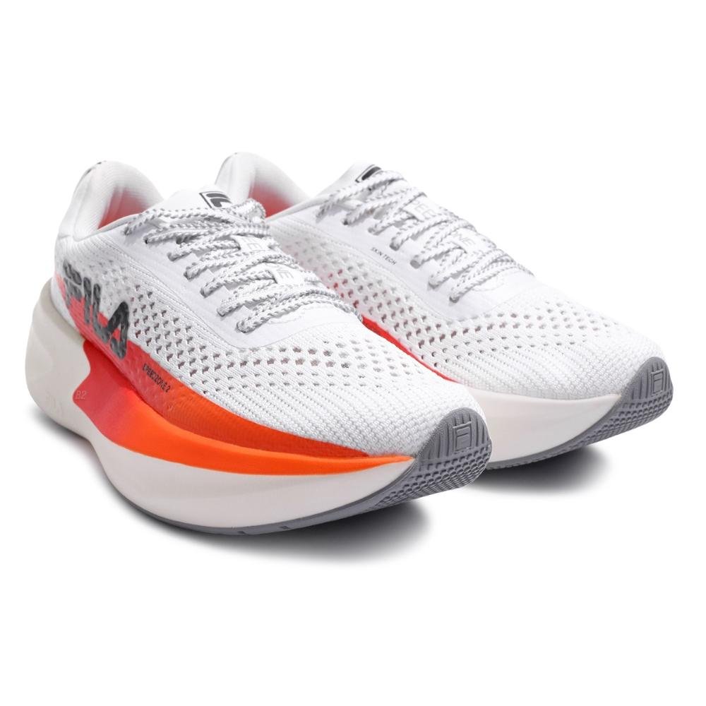Tênis Fila Speedzone 2 Masculino Branco/Laranja 3