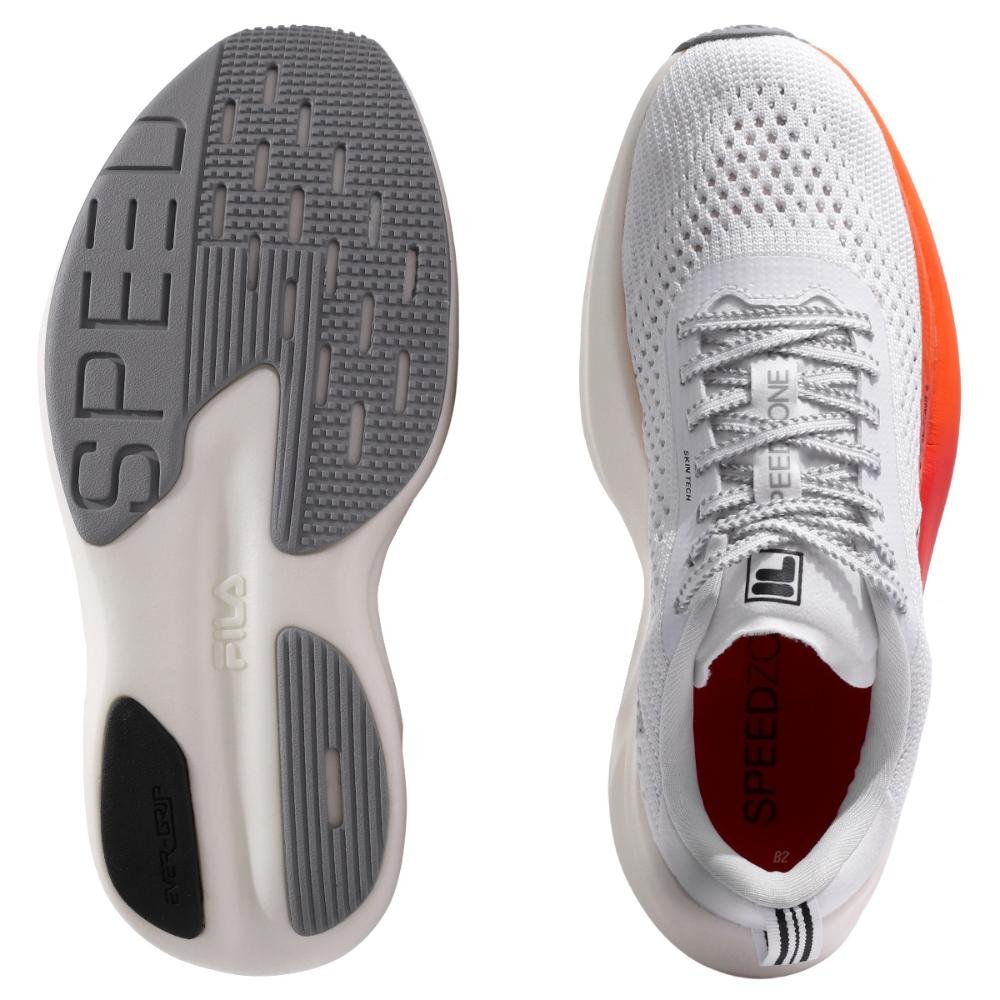 Tênis Fila Speedzone 2 Masculino Branco/Laranja 6