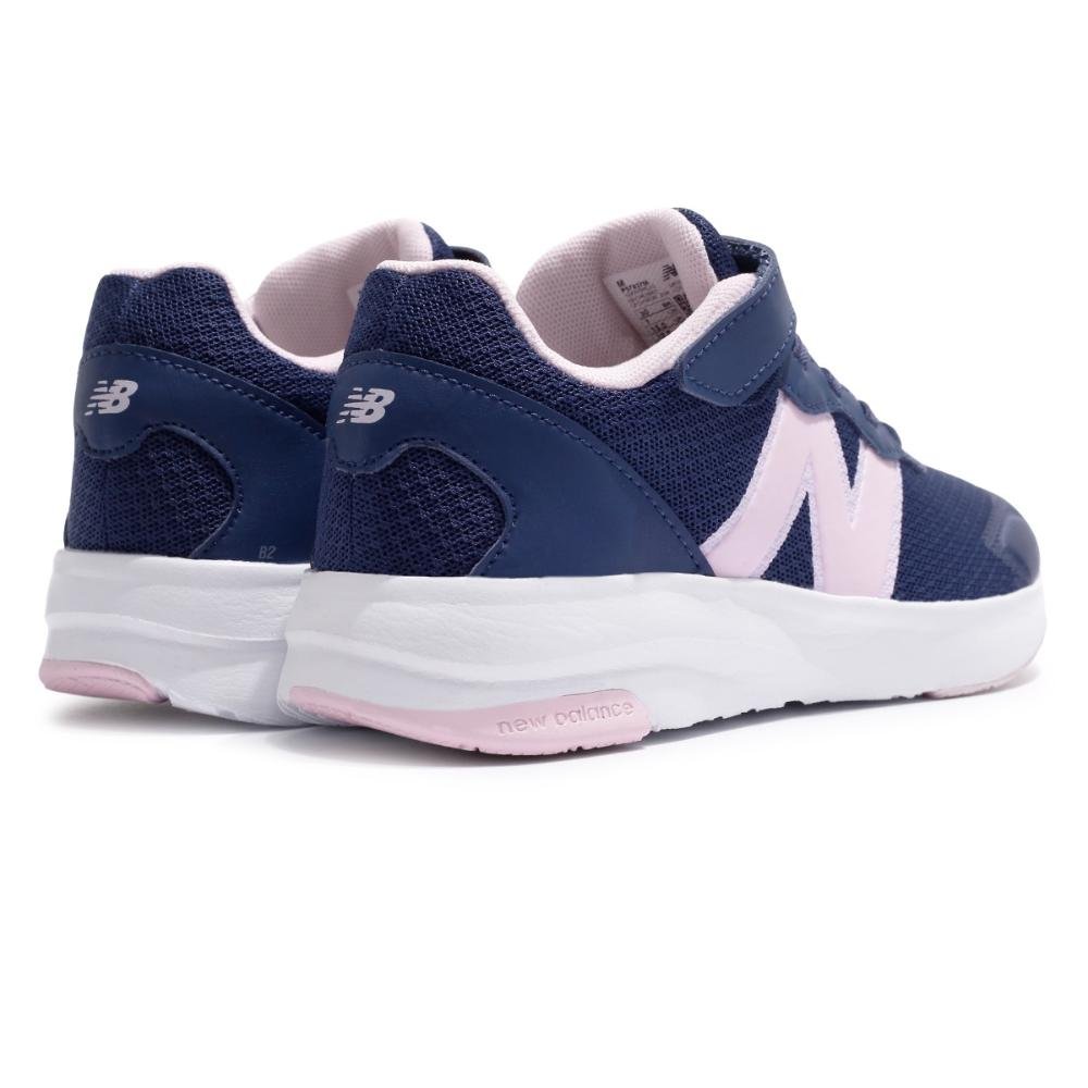 Tenis New Balance 578 Velcro Infantil Azul Marinho/Rosa 5