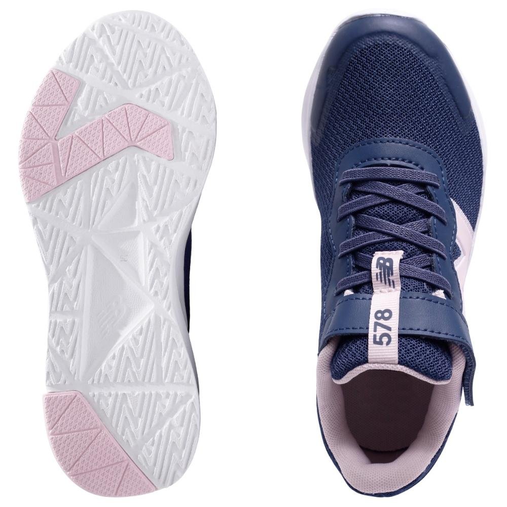 Tenis New Balance 578 Velcro Infantil Azul Marinho/Rosa 6