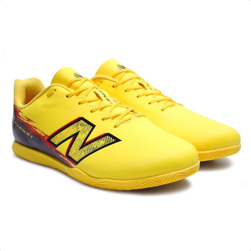 Chuteira Futsal New Balance Furon Club Id Unissex Amarelo / Preto 3