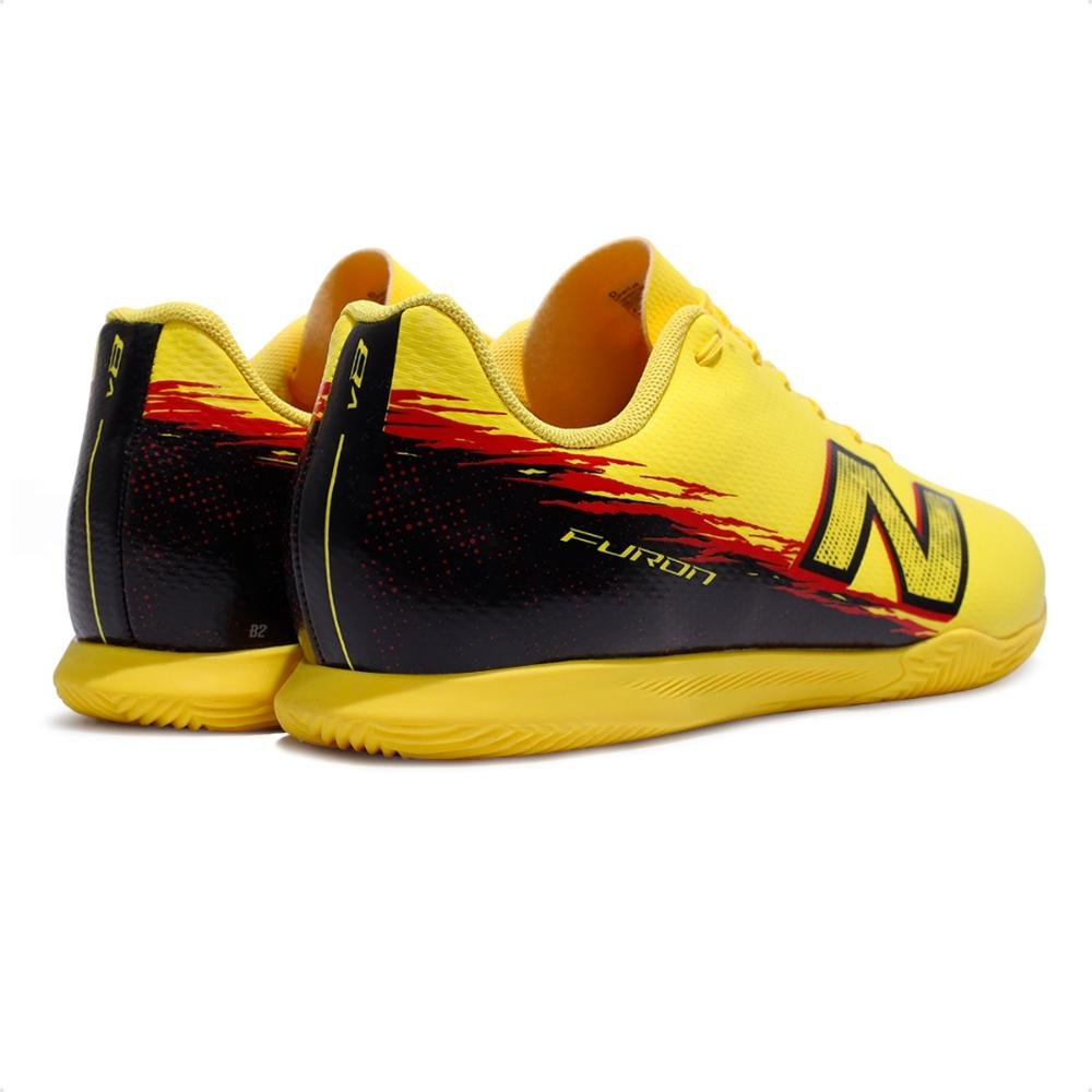 Chuteira Futsal New Balance Furon Club Id Unissex Amarelo / Preto 5