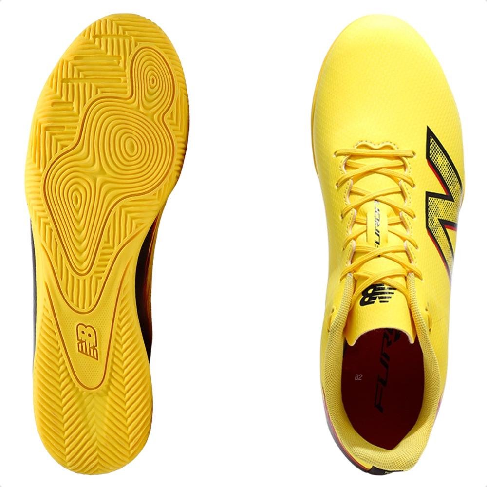 Chuteira Futsal New Balance Furon Club Id Unissex Amarelo / Preto 6