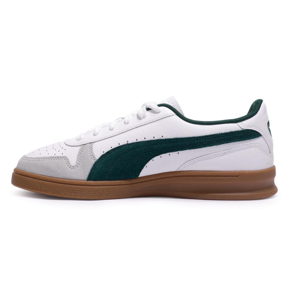 Tênis Puma Indoor Unissex Branco/Verde 2