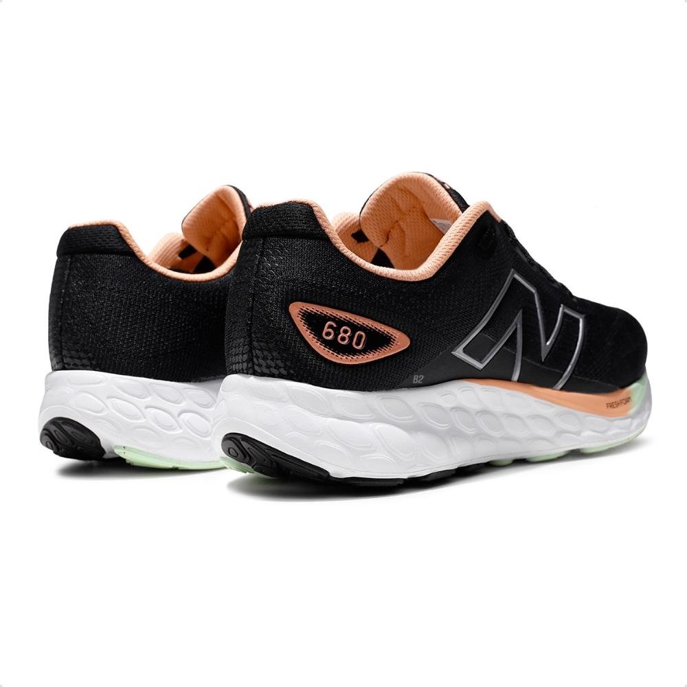 Tênis New Balance 680 V8 Feminino Preto/Coral 4