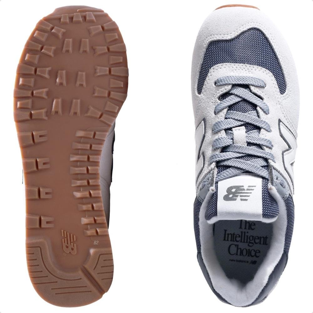 Tênis New Balance 574 V2 Casual Unissex Cinza 5