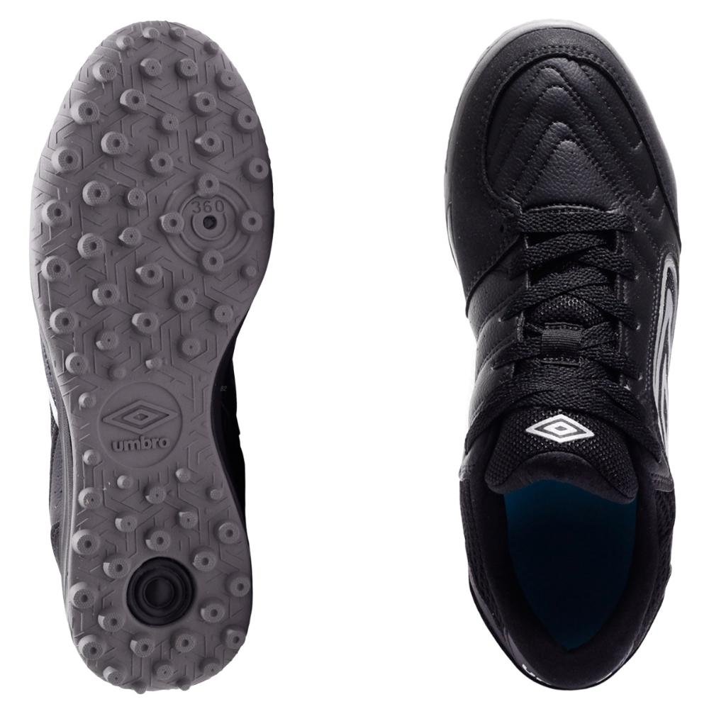 Chuteira Society Umbro Pro Challenge Uptake Masculina Preto/Cinza 6
