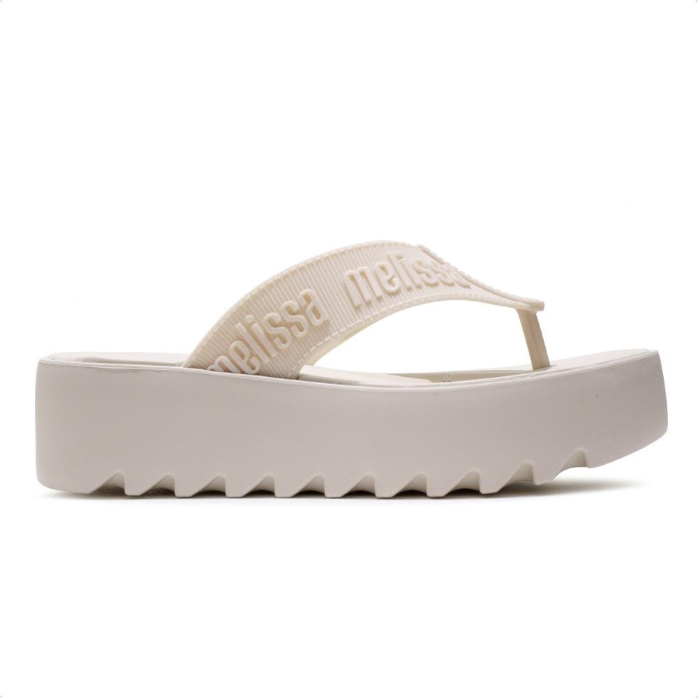 Sandália Melissa M-Lover Thong Platform Feminina Bege 3