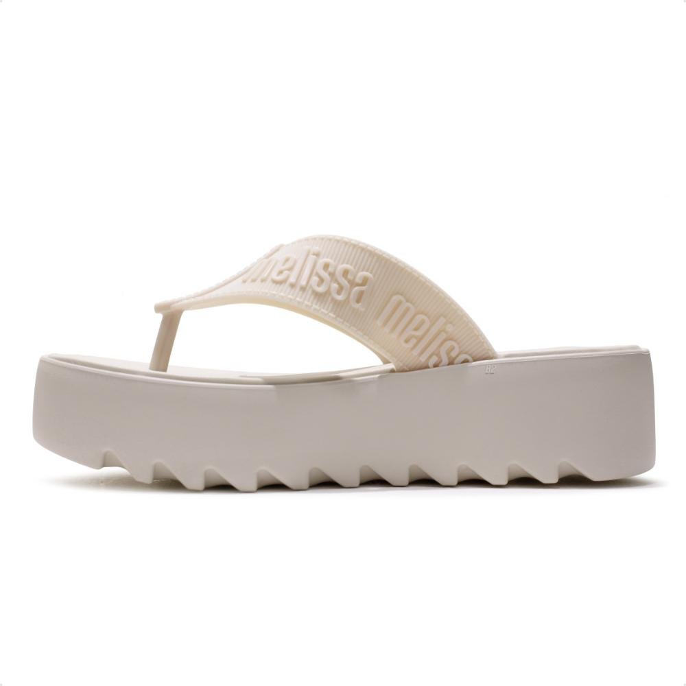 Sandália Melissa M-Lover Thong Platform Feminina Bege 4