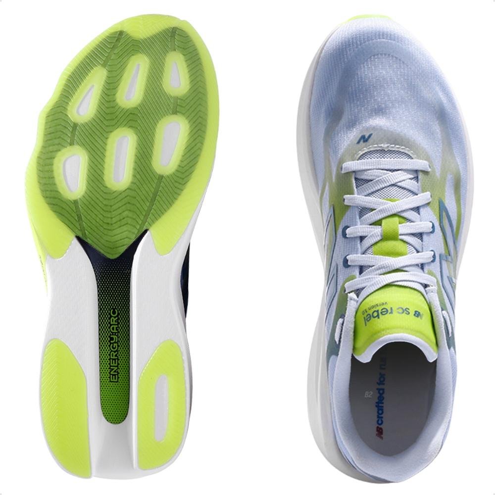Tênis New Balance Infinion Supercomp Rebel Feminino Azul/Verde 6