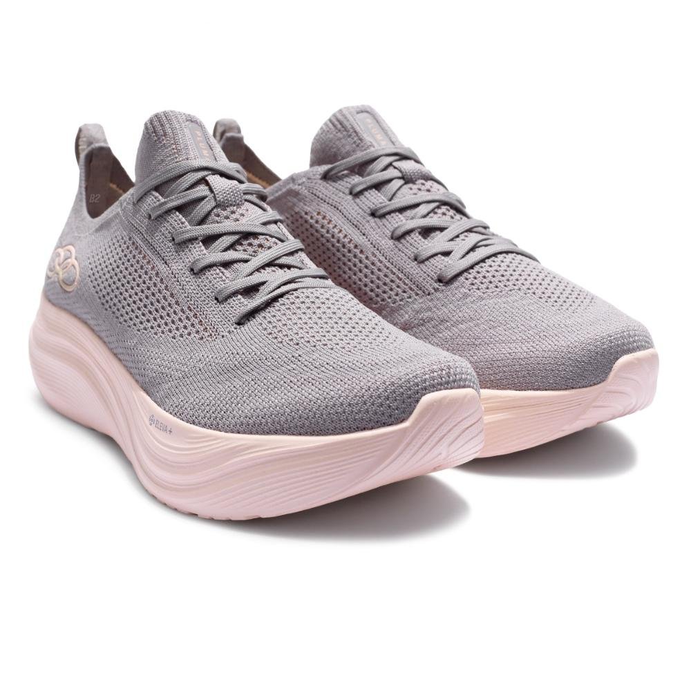 Tênis Olympikus Pluma Feminino Cinza/Rosa 3