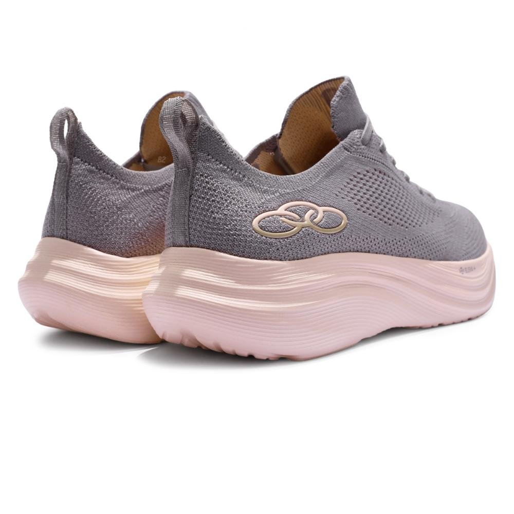 Tênis Olympikus Pluma Feminino Cinza/Rosa 5