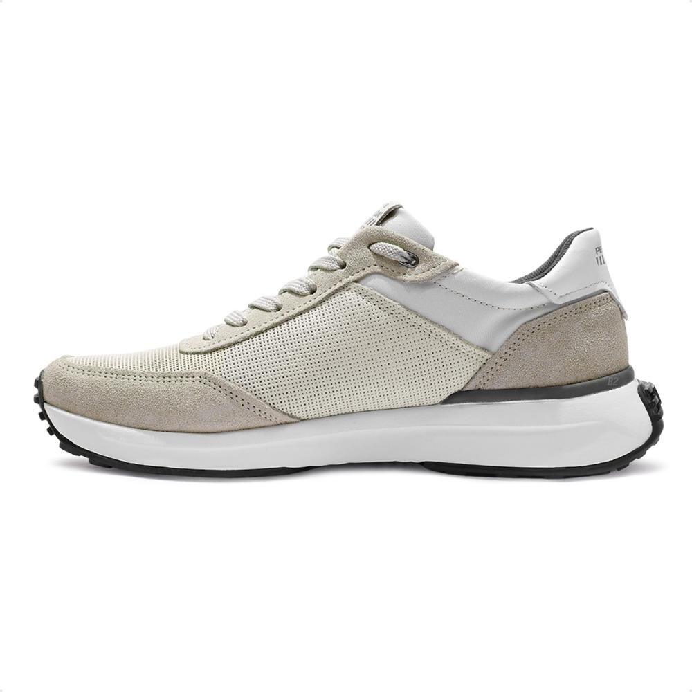 Sapatênis Pegada Impulse Jogging Masculino Bege/Branco 2