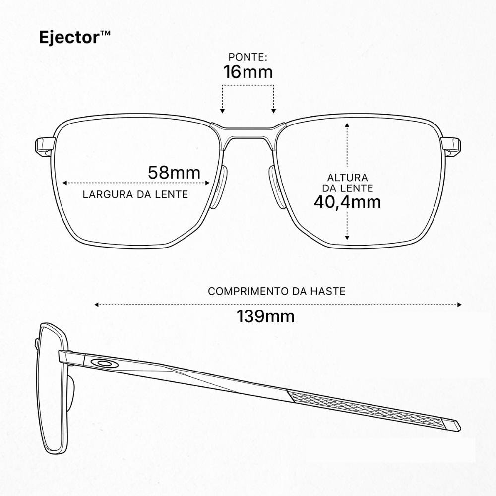 Óculos de Sol Oakley Ejector Unissex Preto 4