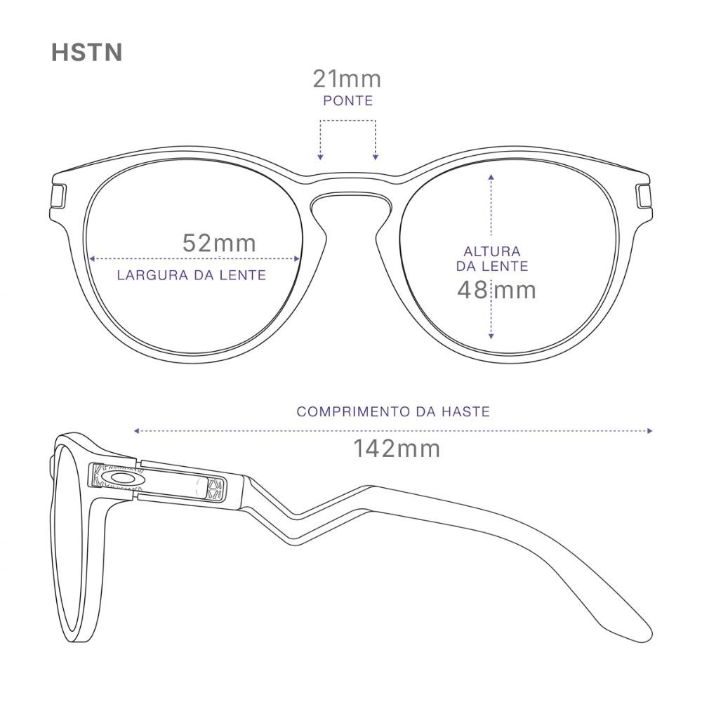 Óculos de Sol Oakley HSTN Tungstênio Unissex Marrom 7