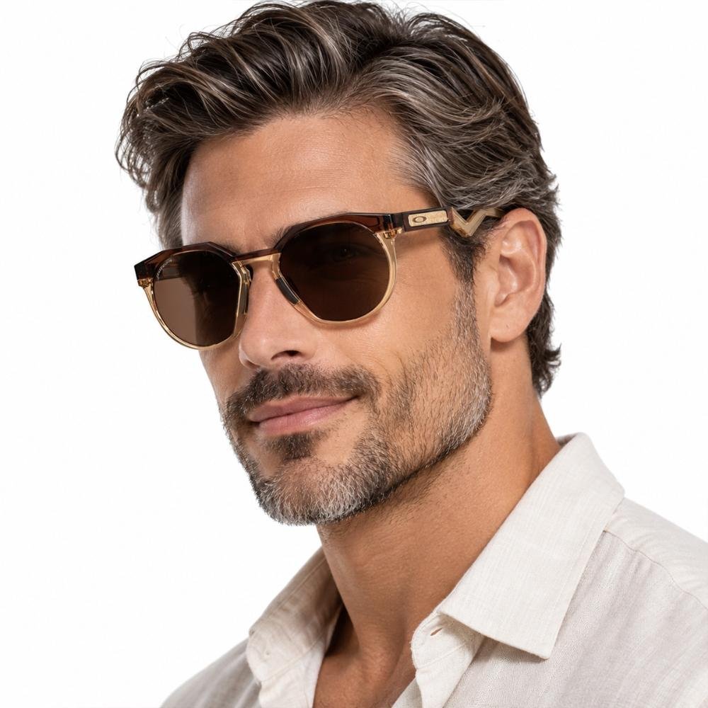 Óculos de Sol Oakley HSTN Tungstênio Unissex Marrom 8