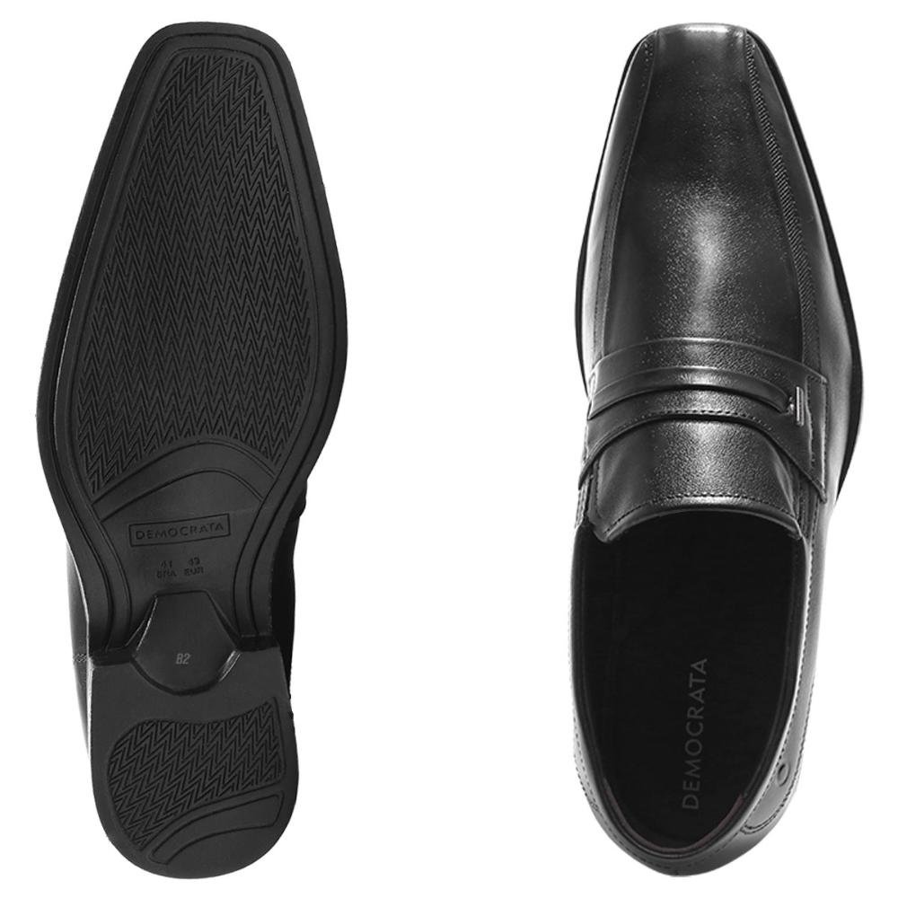 Sapato Social Democrata Unique mocassim Masculino Preto 6