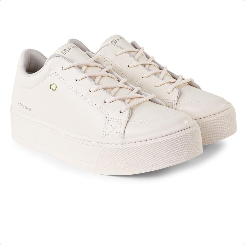 Tênis Ramarim Caixa Alta Style Feminino Bege 3