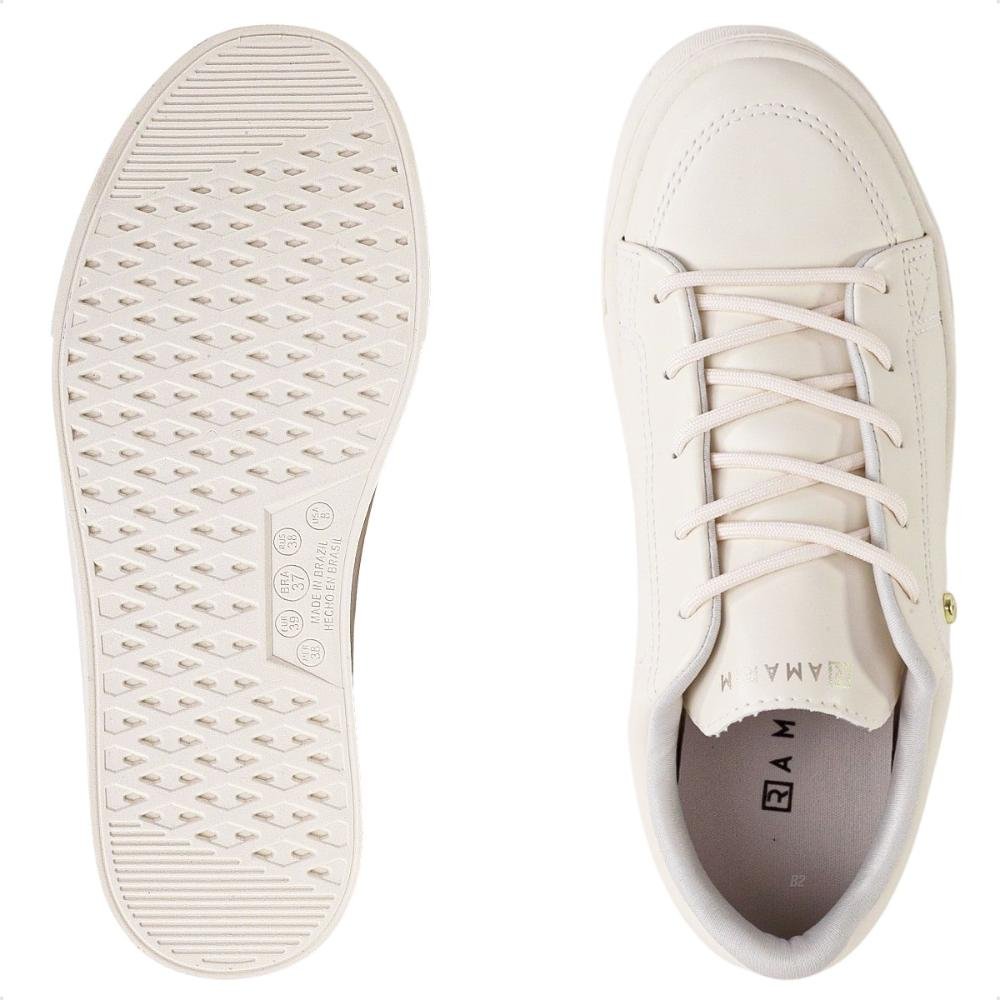 Tênis Ramarim Caixa Alta Style Feminino Bege 6