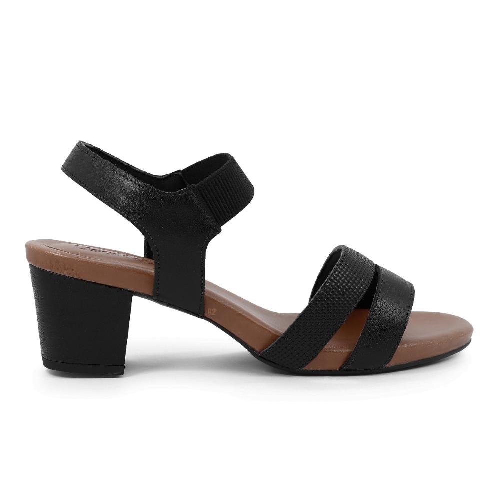 Sandália Usaflex Tiras Feminina Preto 1