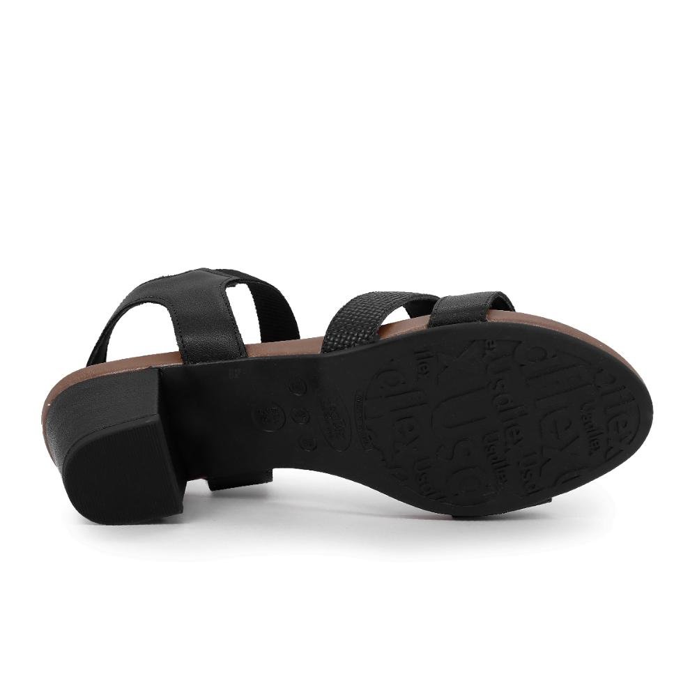 Sandália Usaflex Tiras Feminina Preto 5
