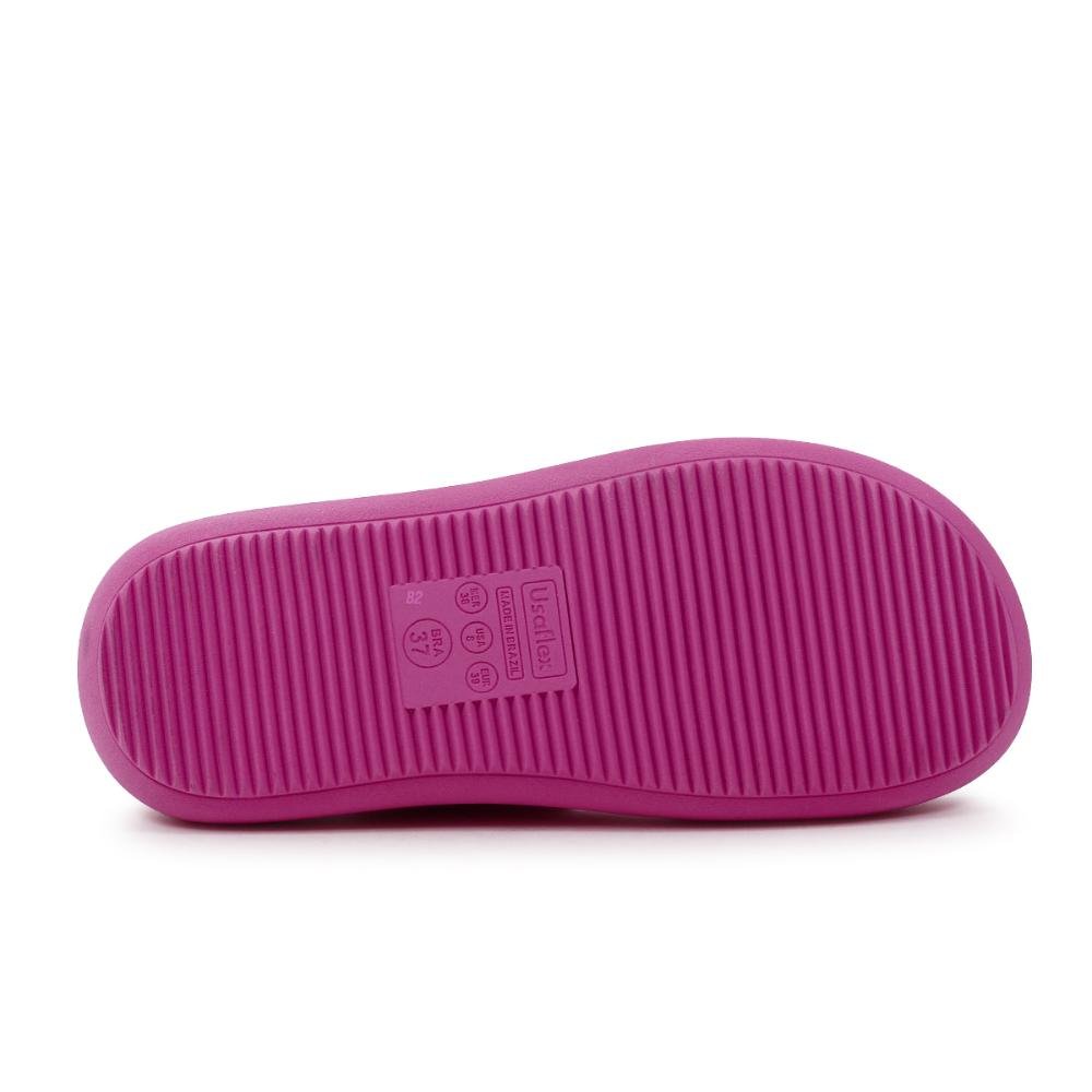 Chinelo Slide Usaflex Plataforma Fivela Rosa 5