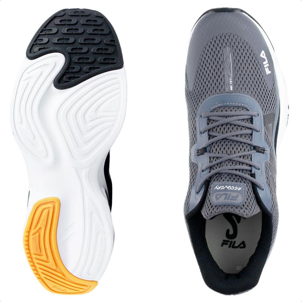 Tênis Fila Recovery Grafite/Preto 3