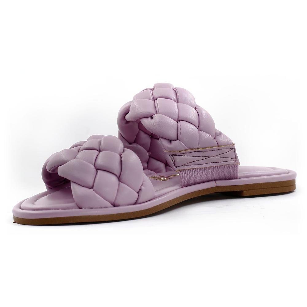 Rasteira Vizzano Trançada Roxo 2
