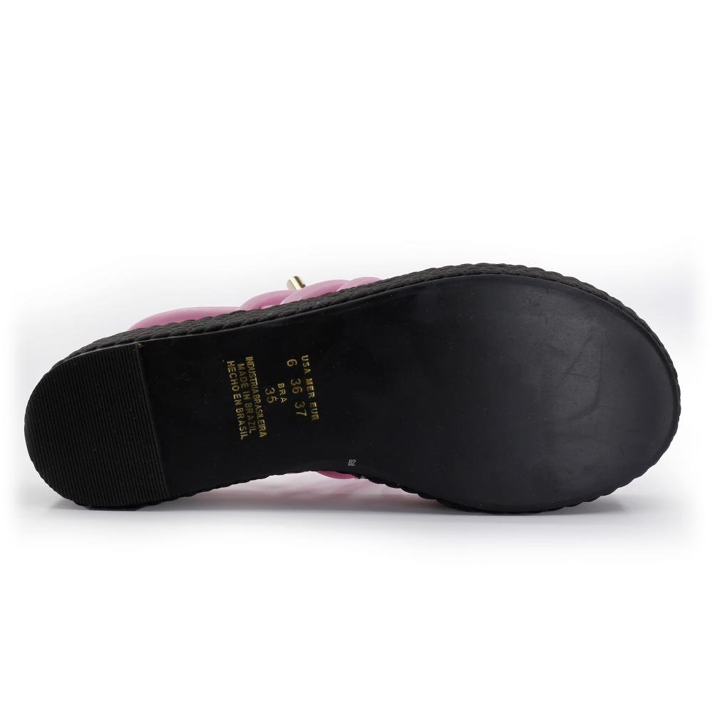 Sandália Cecconello Flatform Rosa 5