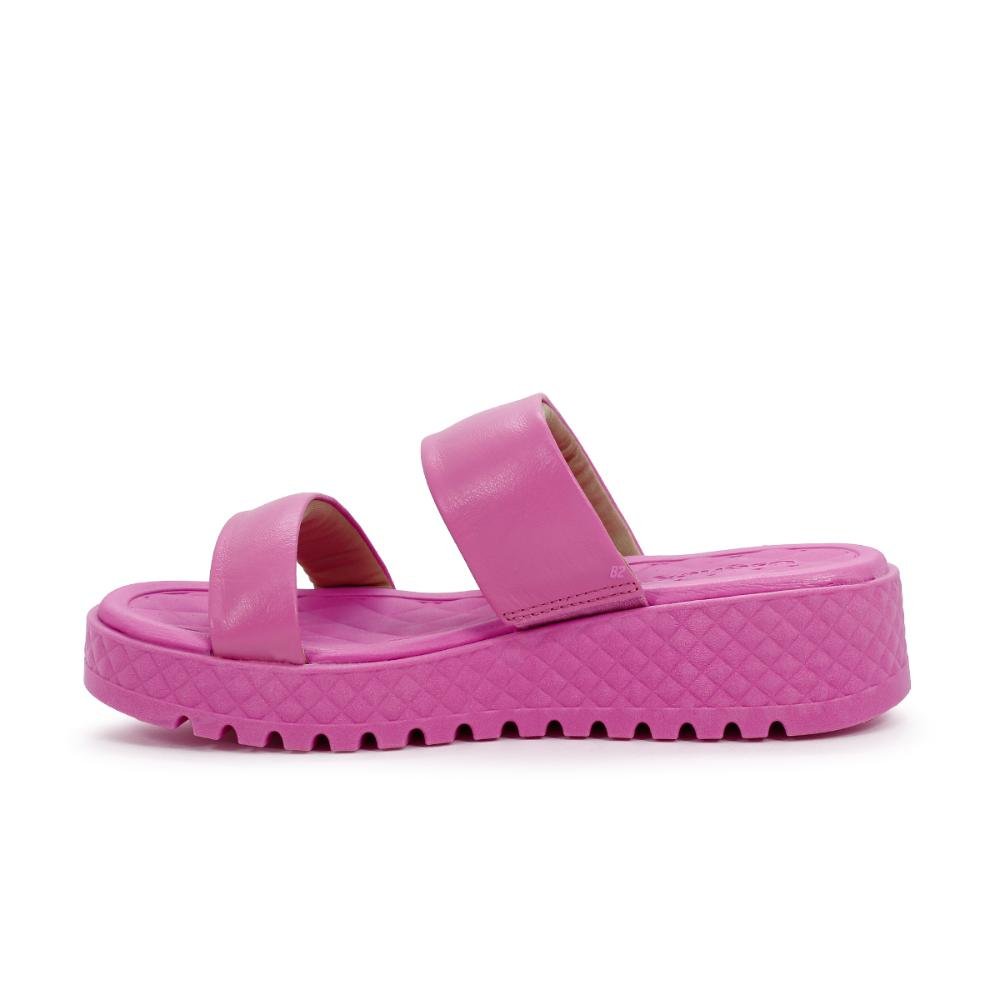 Chinelo Usaflex Plataforma Tiras Rosa 2