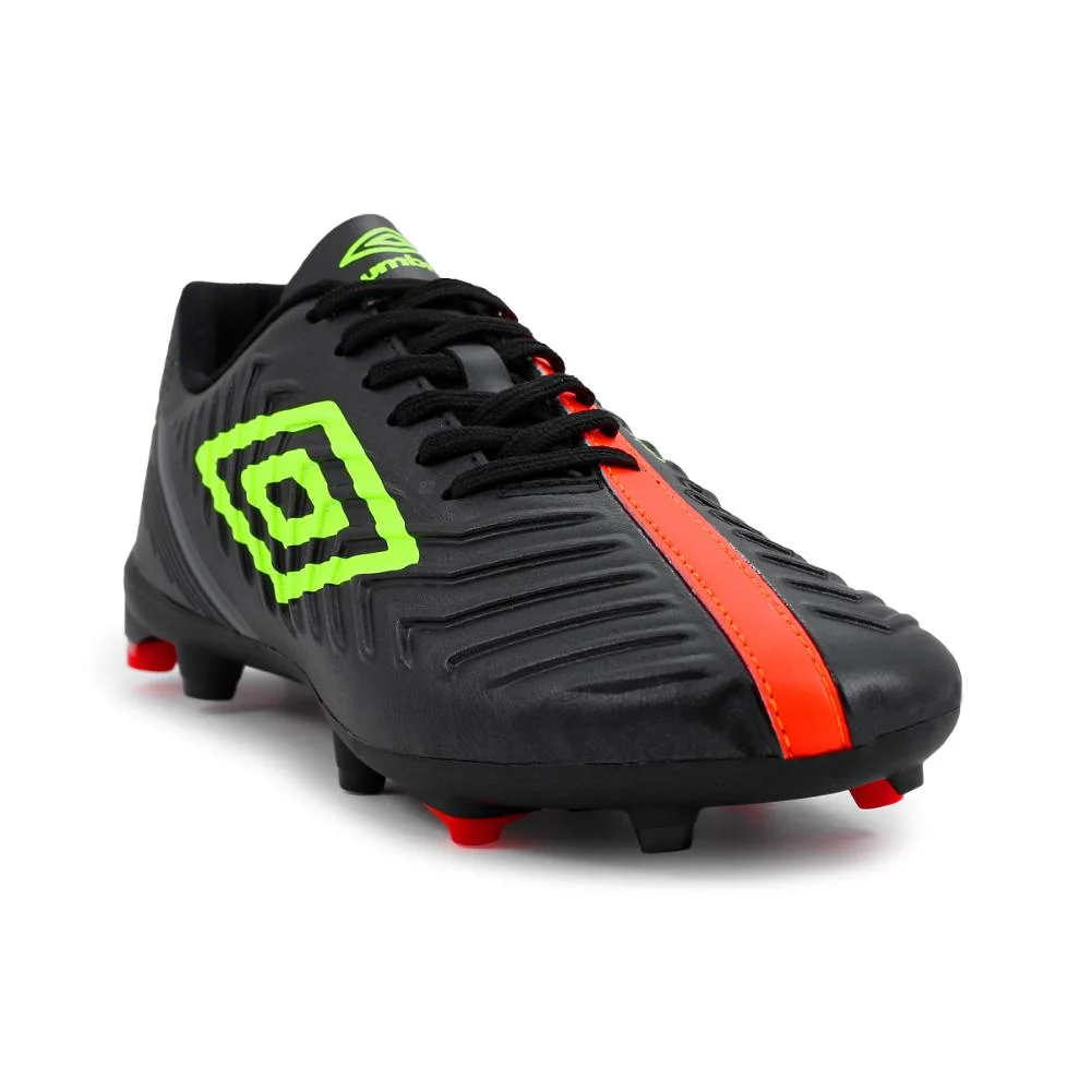 Chuteira Campo Umbro Fifty 4 Preto/Verde 3