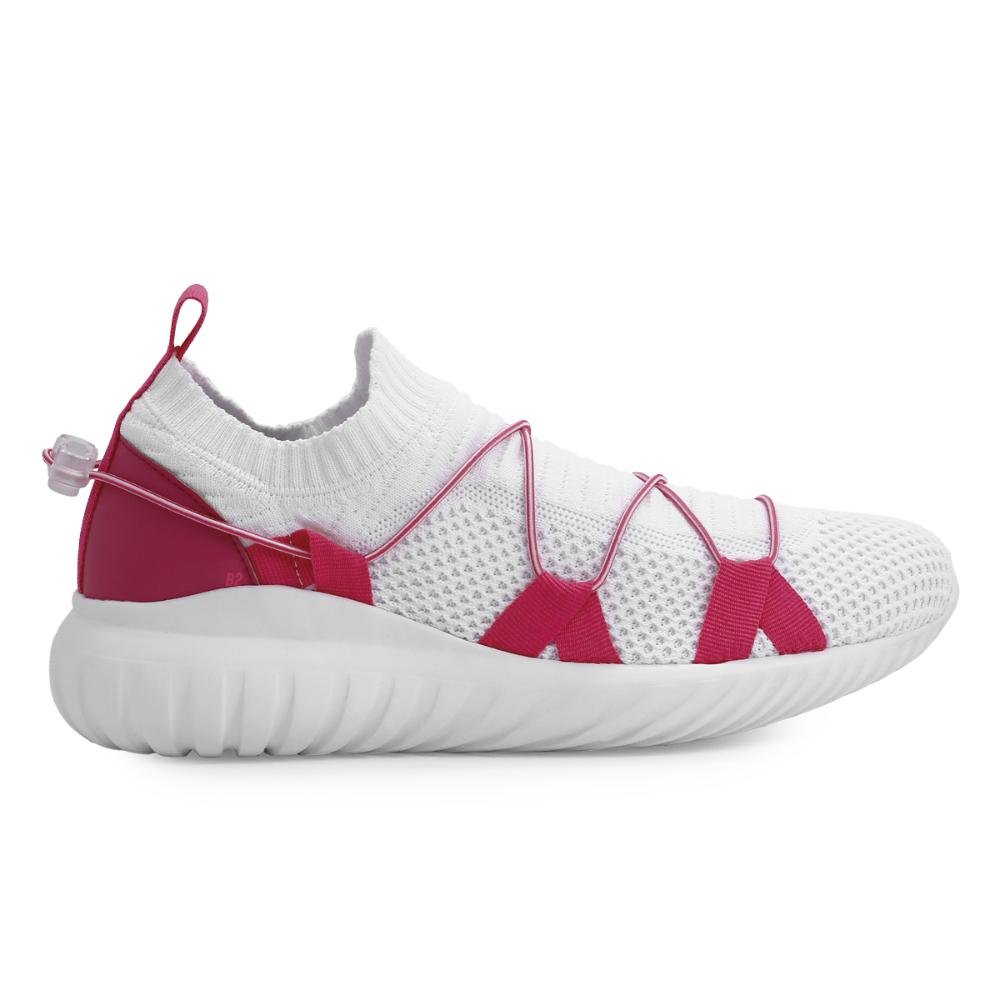 Sneaker Lança Perfume Atacador Redondo Branco/Rosa 1