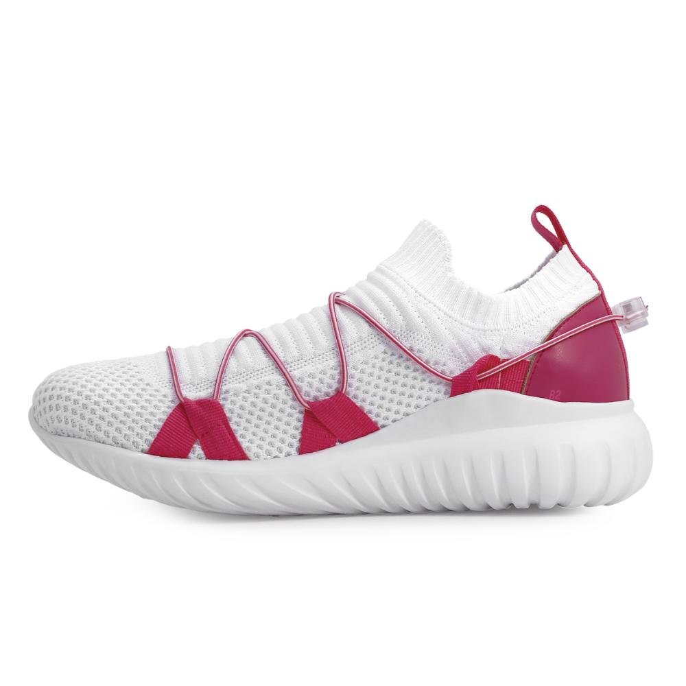 Sneaker Lança Perfume Atacador Redondo Branco/Rosa 2