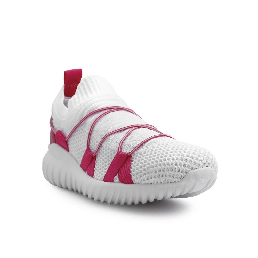 Sneaker Lança Perfume Atacador Redondo Branco/Rosa 3