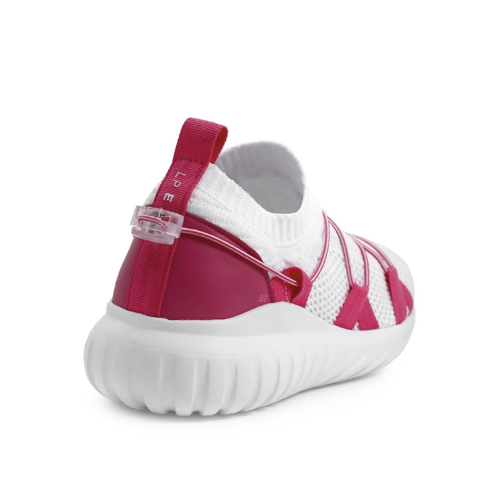 Sneaker Lança Perfume Atacador Redondo Branco/Rosa 4