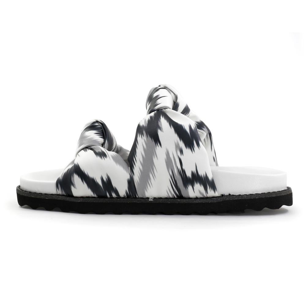 Sport Sandal Cecconello Tira em Nó Cinza/Preto 2