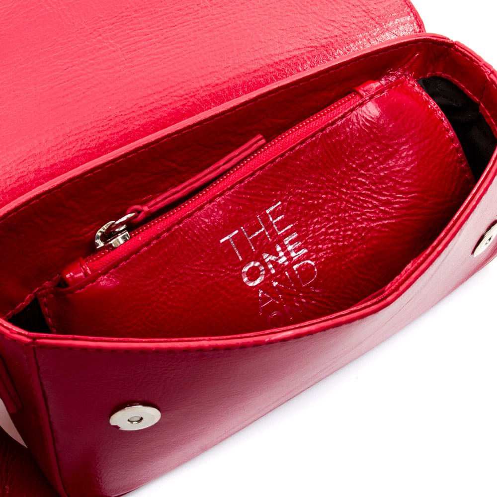 Bolsa The One And Only Couro Vermelho Cecconello 2401-2 Vermelho 4