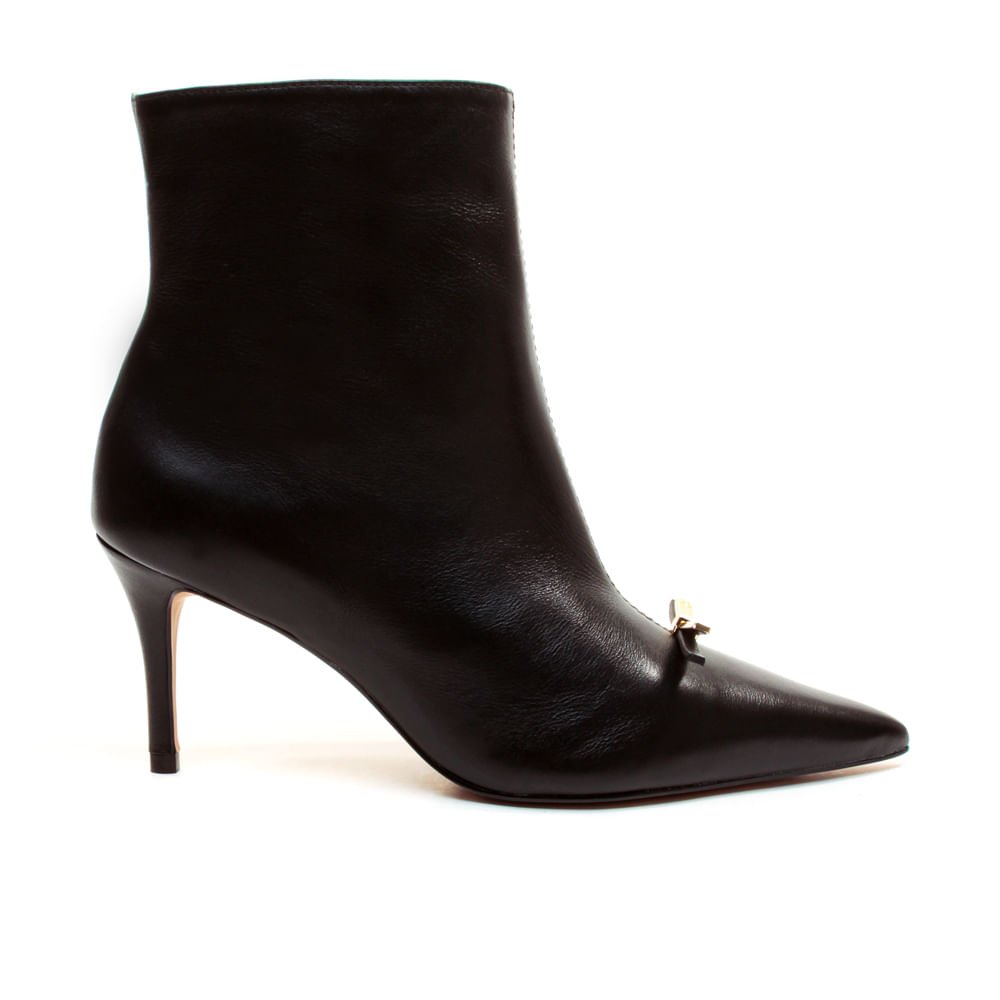 Bota Couro Preto Cano Curto Cecconello 2658010-1 Preto 1