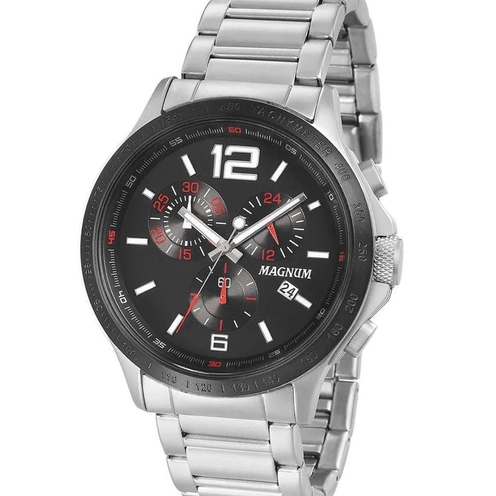 Relógio Magnum Masculino com Pulseira Prata - MA32792T - Timeland
